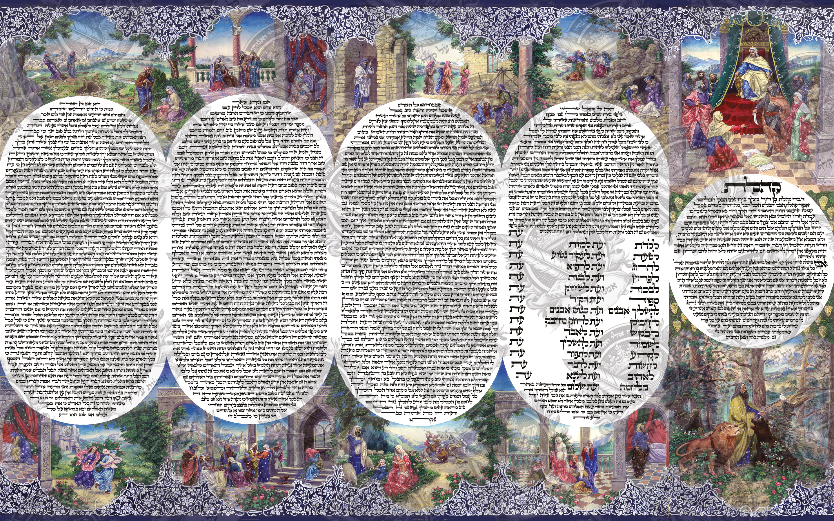 מגילת קהלת מודפסת על קלף או קנבס