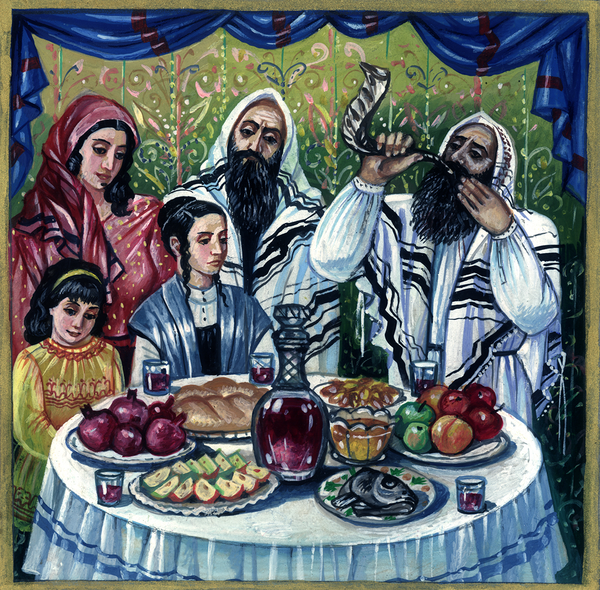 ראש השנה, הדפסה על קלף או הדפסה על קנבס