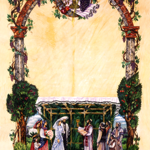 מסגרת "חתונה" להוספת ברכה לחתונה