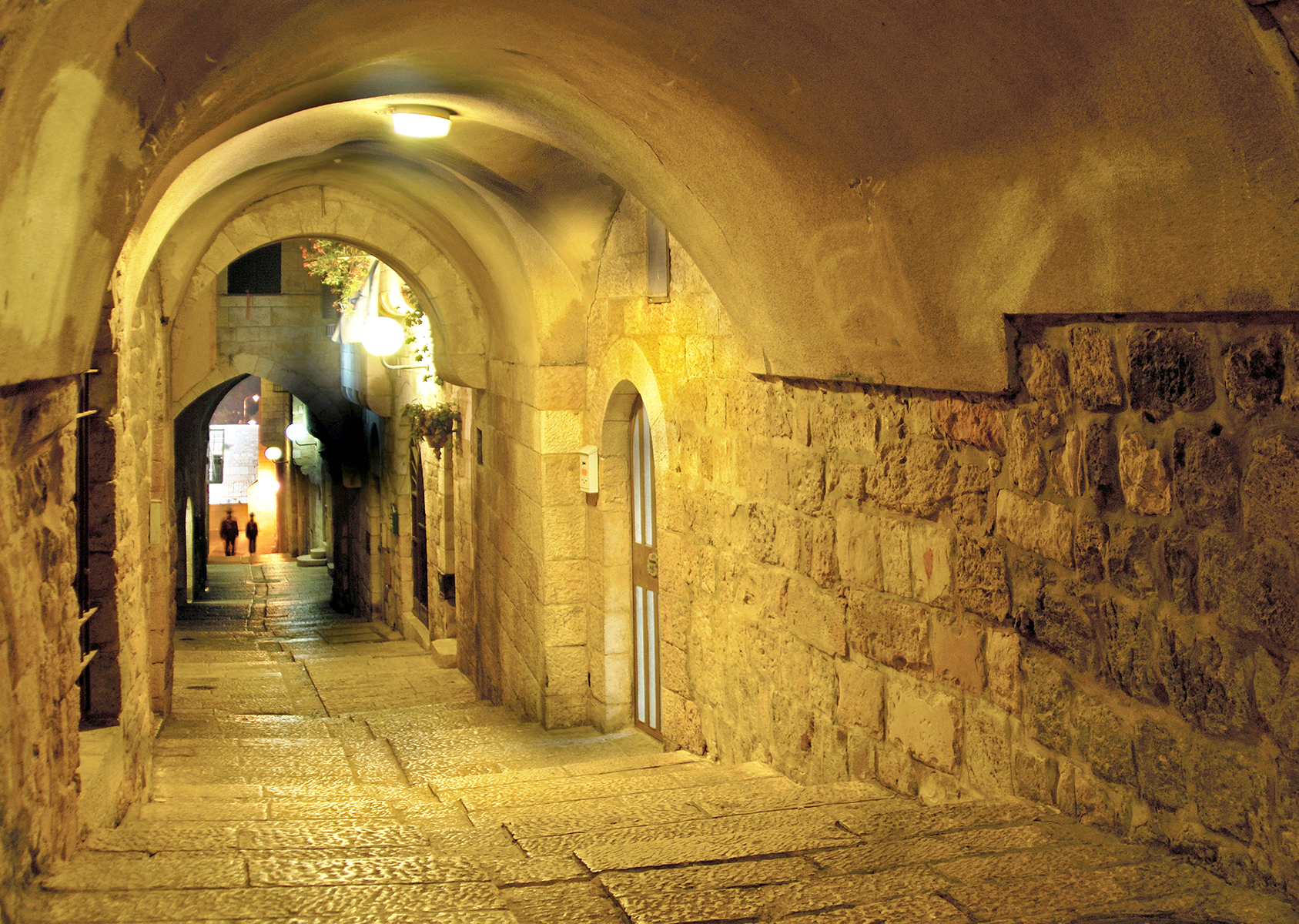 הדרך לכותל המערבי, צילום מודפס על קנבס